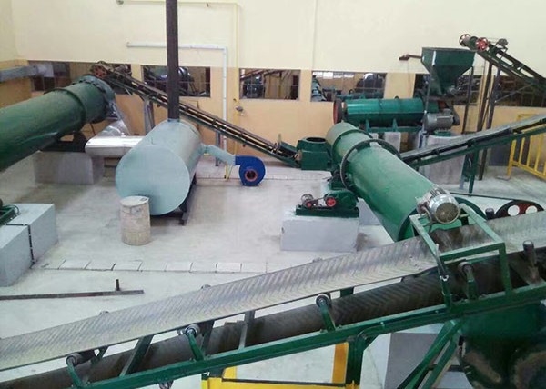 Linia do produkcji nawozów organicznych z kurczaka obornika 10t / h Zakład produkcji nawozów