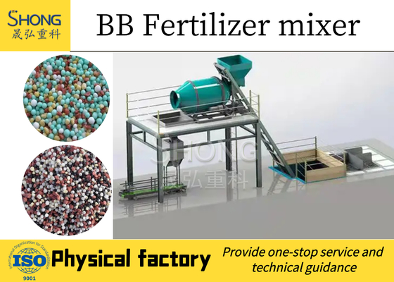 8-15t / H Automatyczna linia produkcyjna nawozów BB do mieszania luzem 12 miesięcy gwarancji