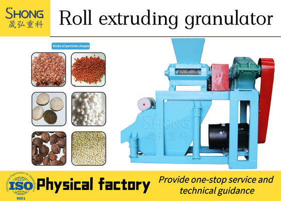 Granulator dwuwalcowy z nawozem chemicznym z siarczanem amonu
