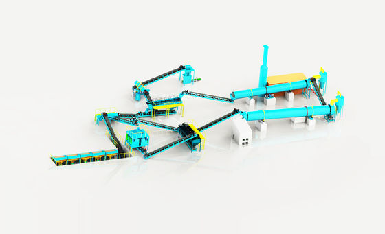 Zaawansowana linia do produkcji nawozów NPK, wydajny system granulacji dla wydajności 5-30 ton na godzinę