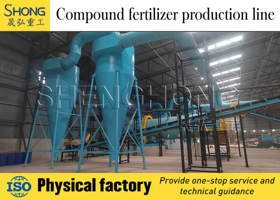 Automatyczne urządzenie do granulacji nawozów na bębnach z prędkością obrotową 11 r/min i roczną gwarancją na produkcję nawozów mieszanych