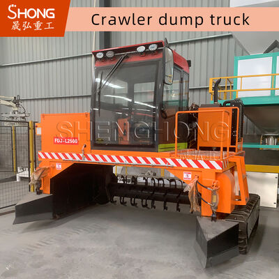 4710*1700*2500mm Krawler Fermentacja Kompost Turner z pojemnością 1-20T i szerokością roboczą 3000mm