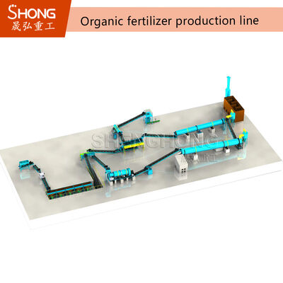 Linia produkcyjna nawozów organicznych i złożonych o pojemności 4-5 t/h z procesem formowania w jednym etapie do recyklingu odpadów organicznych
