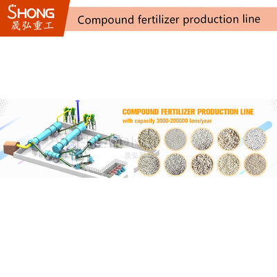 Granulator bębnowy 380V do linii produkcyjnej nawozów NPK 1-50T/H