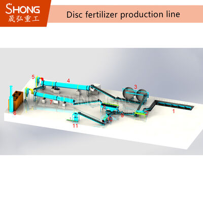 380V Linia do produkcji nawozów organicznych Biomasa Odpady kompostowe