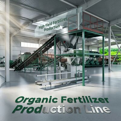 Linia do produkcji nawozów organicznych Maszyna do kompostowania na 1-20 tys. ton rocznie z wilgotnością poniżej 10% przy użyciu obornika kurczaka