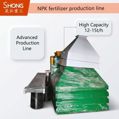 Linia do produkcji nawozów NPK z podwójną granulacją walcową do jednoetapowego formowania, oszczędności energii i wydajności 12-15 t/h