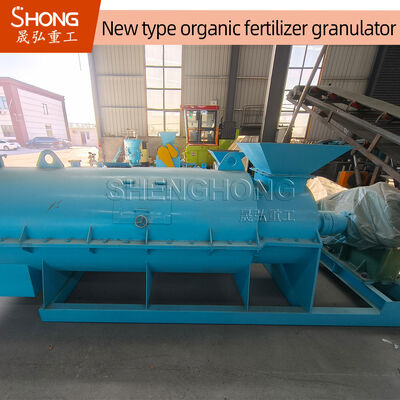 Granulator nawozów organicznych z mieszającymi zębami, konstrukcja ze stali węglowej o wydajności 5 ton na godzinę
