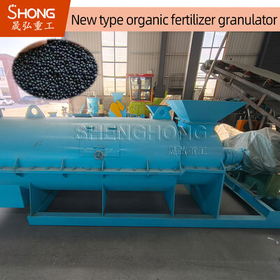 Granulator do nawozów o mocy 55 kW, wydajności 5-7 t/h, 100% zawartości organicznej, do kompostowania odpadów zwierzęcych