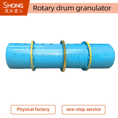Granulator z bębnem obrotowym 1-3t/h Pojemność Budowa ze stali węglowej z instrukcją instalacji inżyniera dla nawozu mieszanego NPK