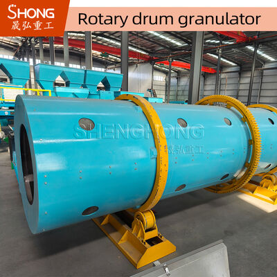 Granulator z bębnem obrotowym z granulatem gumowym z 70% szybkością kulkowania do produkcji granulatów nawozów odpornych na korozję