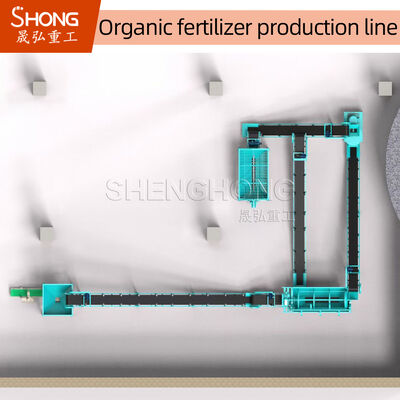 Linia produkcyjna nawozów organicznych z mokrą granulacją do granulatów w kształcie kuli i części zamiennych do zębów mieszanych