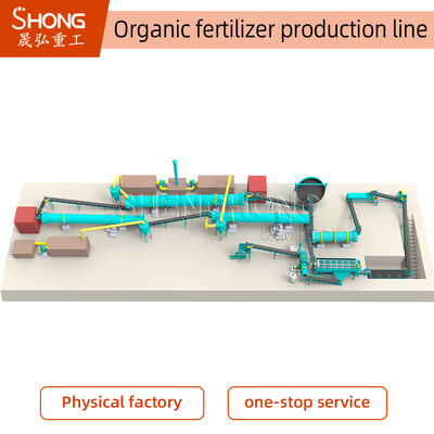 Linia produkcyjna nawozów organicznych z granulacją mokrą, niskim zużyciem energii i 100% zawartością organicznej