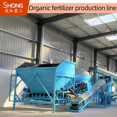Linia do produkcji nawozów organicznych o wydajności 10 t/h, w pełni automatyczna, z szybkością granulacji > 98%.