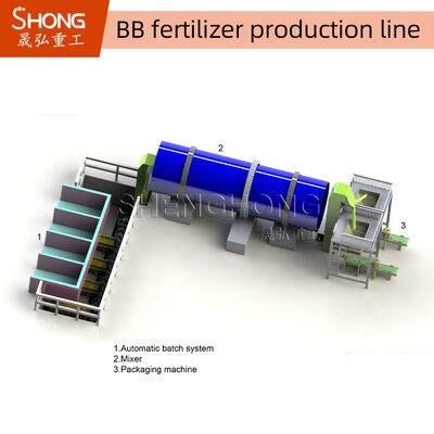 Zindywidualizowana linia produkcyjna nawozów BB o mocy 1-10 t/h i mocy 15+4,5 kW dla efektywnego mieszania nawozów