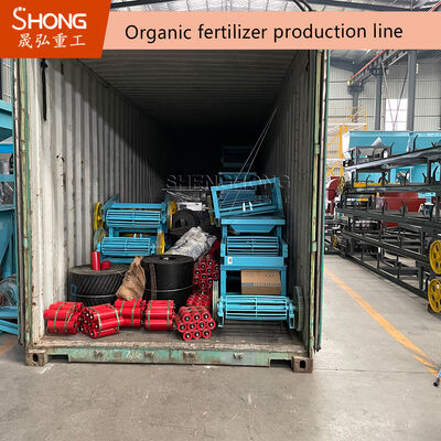 Linia produkcyjna nawozów organicznych z stali węglowej o pojemności 8t/h z 75kw silnikiem nawozowym granulatorowym
