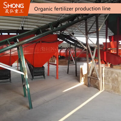 Linia produkcyjna nawozów organicznych z sterylizacją i dezodoryzacją do 3-5 T/H Wydajność i 95% współczynnik granulacji