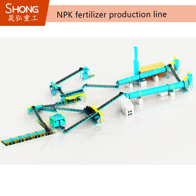 10 T/H Linia produkcyjna nawozów NPK z wytłaczaniem suchym z granulatorem prasowym na podwójne rolki