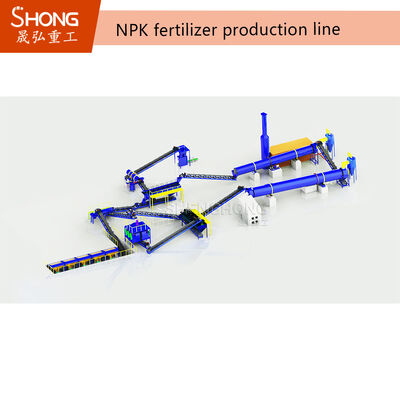 Niski koszt inwestycji PLC Automatyczne sterowanie Łatwa obsługa Instalacja do granulacji nawozów NPK dla małych i średnich fabryk